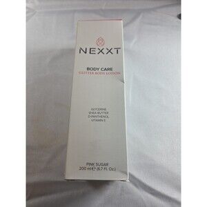 Nexxt Miami Body Care Glitter Body Lotion Pink Sugar Ultra Nourishing 6.7 Oz